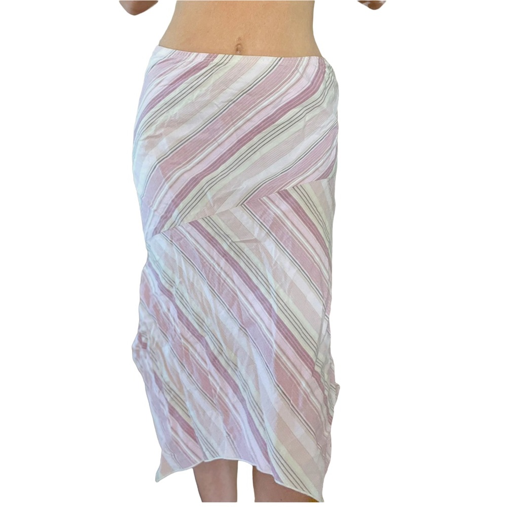 Vintage Y2K asymmetrical midi skirt